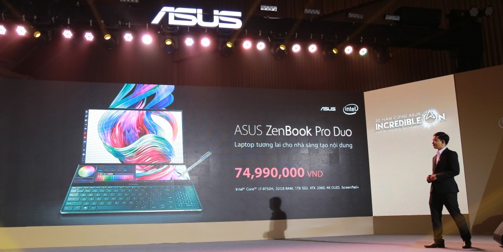 ASUS ra mắt laptop có 2 màn hình, laptop tương lai cho nhà sáng tạo nội dung