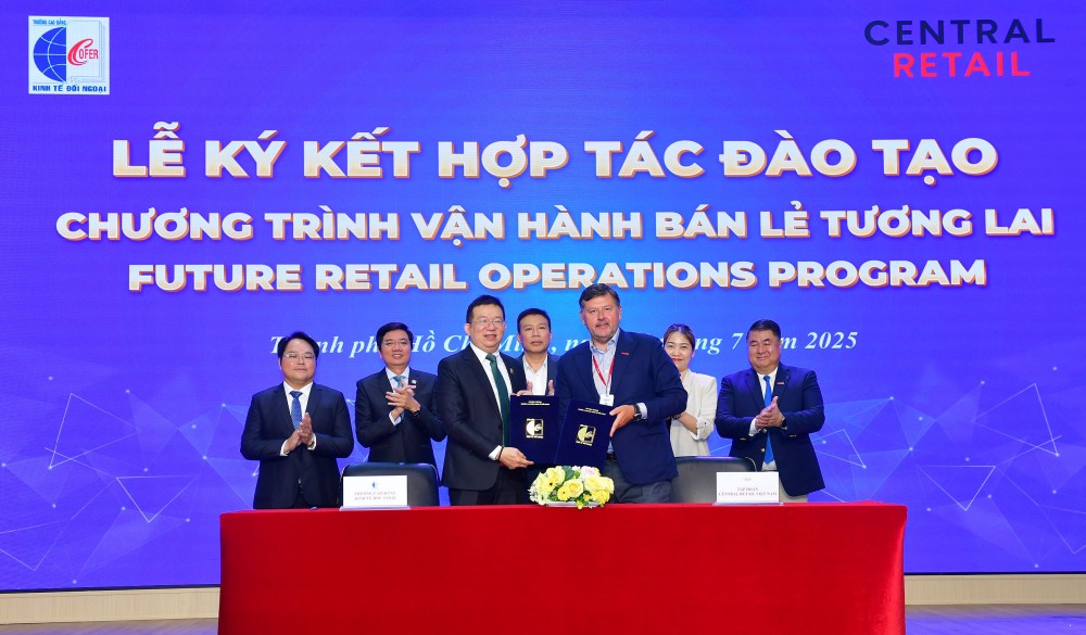 Central Retail Việt Nam và trường Cao đẳng Kinh tế Đối ngoại Ký kết thỏa thuận hợp tác đào tạo nhân lực ngành bán lẻ