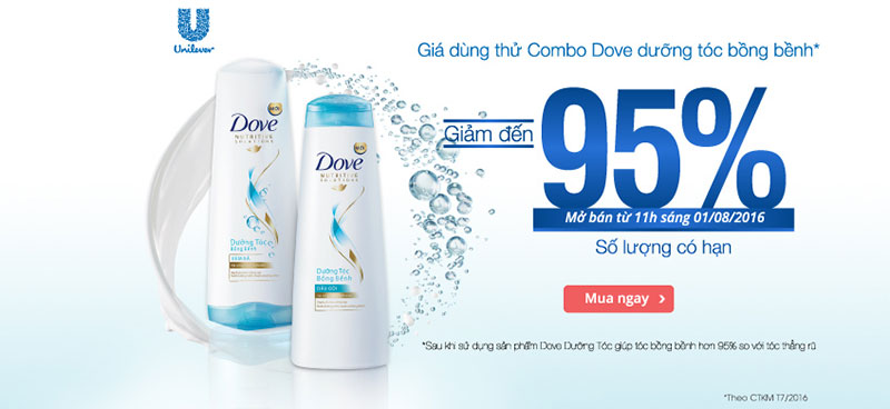 Combo dầu gội Dove dưỡng tóc bồng bềnh giảm cực